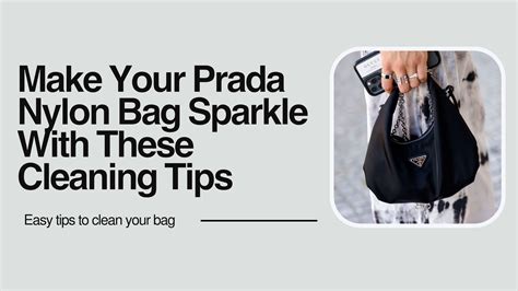 how to clean black prada nylon bag|Prada bag cleaning service.